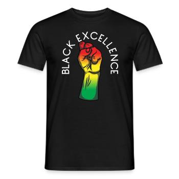 Black Excellence Juneteenth Protest Faust schwarz - Männer T-Shirt - Schwarz - Vorne - AI Model Male 178 light (178cm)