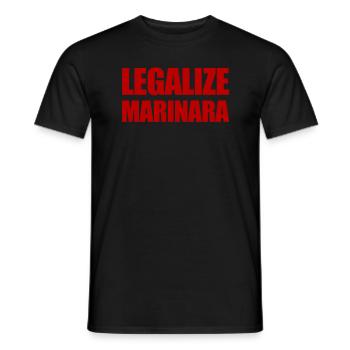 Legalisieren Sie Marinara Italienische Pasta legal - Männer T-Shirt - Schwarz - Vorne - AI Model Male 178 light (178cm)