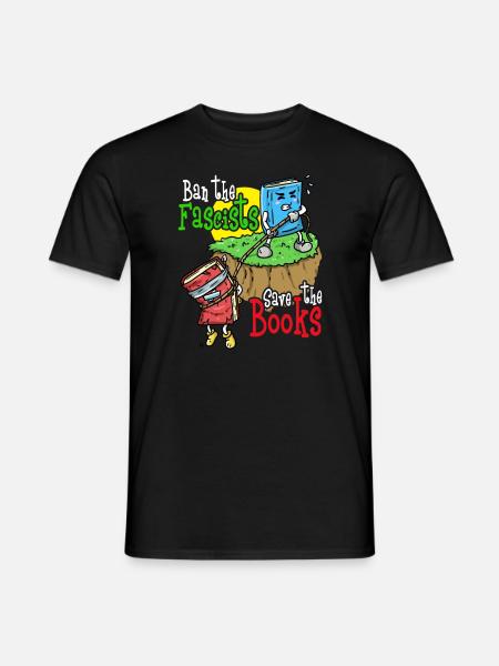 Verbot der Faschisten retten die B�cher. Lesen Sie - Männer T-Shirt - Schwarz