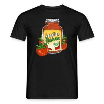 Legalisieren Sie Marinara Italienische Pasta legal - Männer T-Shirt - Schwarz - Vorne - AI Model Male 178 light (178cm)