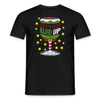 Lassen Sie uns Elfen in der Familie finden - Männer T-Shirt - Schwarz - Vorne - AI Model Male 178 light (178cm)