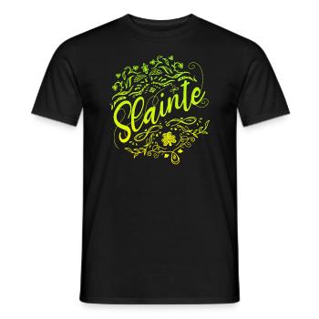 Slainte St. Paddy's Day Salute St. Patrick's Day - Männer T-Shirt - Schwarz - Vorne - AI Model Male 178 light (178cm)