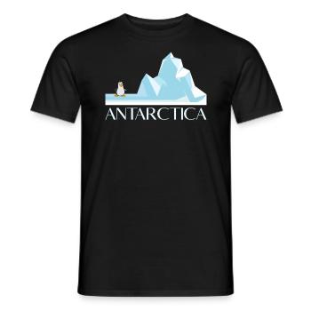 Die Antarktis war dort Antarktis Urlaub - Männer T-Shirt - Schwarz - Vorne - AI Model Male 178 light (178cm)