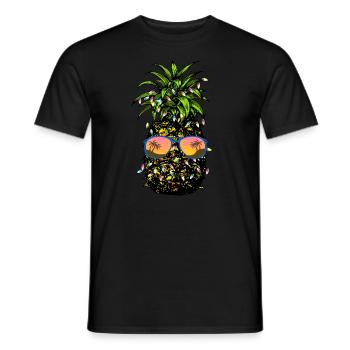 Weihnachten im Juli Ananas lustiges Weihnachten Ju - Männer T-Shirt - Schwarz - Vorne - AI Model Male 178 light (178cm)