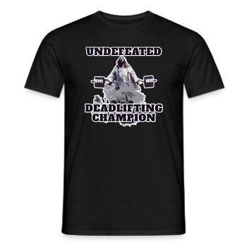 Jesus ungeschlagener Fr�hlingsmeister -Meister -Au - Männer T-Shirt - Schwarz - Vorne - AI Model Male 178 light (178cm)