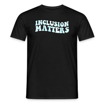 Inklusion ist wichtiger Bildungsautismus von Sonde - Männer T-Shirt - Schwarz - Vorne - AI Model Male 178 light (178cm)