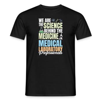 Medical Laboratory Professionals Lab Tech Lab Week - Männer T-Shirt - Schwarz - Vorne - AI Model Male 178 light (178cm)