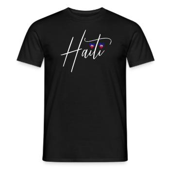 Haiti s��e Haiti Flagge Herzen stolze haitianische - Männer T-Shirt - Schwarz - Vorne - AI Model Male 178 light (178cm)