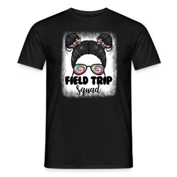 Messy Bun Girl Exkursion Trip Squad Girl's Exkursi - Männer T-Shirt - Schwarz - Vorne - AI Model Male 178 light (178cm)