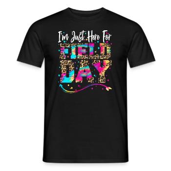 Ich bin nur hier f�r den Kinderschullehrer f�r Fel - Männer T-Shirt - Schwarz - Vorne - AI Model Male 178 light (178cm)