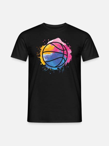 Graffiti Basketball Kunst Basketball Liebes Basket - Männer T-Shirt - Schwarz