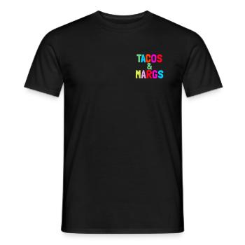Tacos und Margs Pocket Fiesta Margaritas Tacos - Männer T-Shirt - Schwarz - Vorne - AI Model Male 178 light (178cm)
