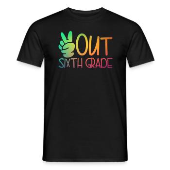 Frieden aus der sechsten Klasse Graduation Frieden - Männer T-Shirt - Schwarz - Vorne - AI Model Male 178 light (178cm)