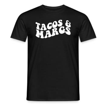 Tacos und Margs Fiesta Margaritas Tacos und Margs - Männer T-Shirt - Schwarz - Vorne - AI Model Male 178 light (178cm)