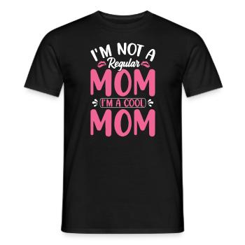 I'm not a normal mom, I'm a cool mom - Men's T-Shirt - black - Front - AI Model Male 178 light (178cm)