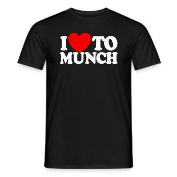 Ich liebe es, rotes Herz f�r Erwachsene Humor Lieb - Männer T-Shirt - Schwarz - Vorne - AI Model Male 178 light (178cm)