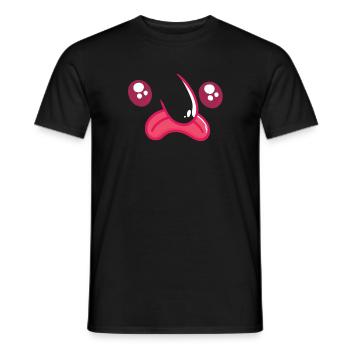 Blobfish Face Funny Blobfish Kost�m Halloween - Männer T-Shirt - Schwarz - Vorne - AI Model Male 178 light (178cm)