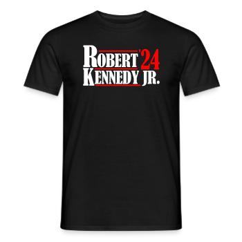 Robert Kennedy Jr. f�r Pr�sident '24 RFK Jr. 2024 - Männer T-Shirt - Schwarz - Vorne - AI Model Male 178 light (178cm)