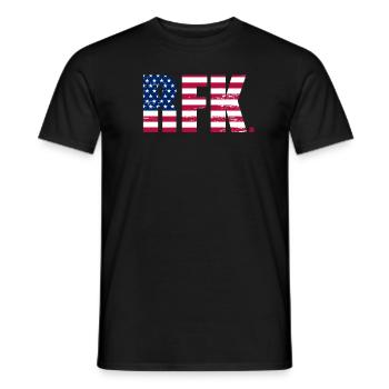 Robert Kennedy Jr. f�r Pr�sident '24 RFK Jr. 2024 - Männer T-Shirt - Schwarz - Vorne - AI Model Male 178 light (178cm)