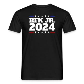 Robert Kennedy Jr. f�r Pr�sident '24 RFK Jr. 2024 - Männer T-Shirt - Schwarz - Vorne - AI Model Male 178 light (178cm)