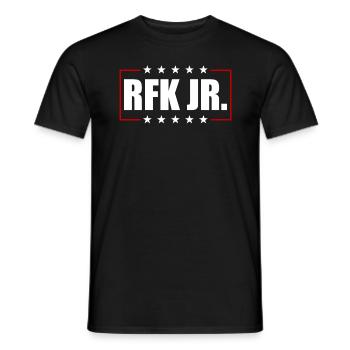Robert Kennedy Jr. f�r Pr�sident '24 RFK Jr. 2024 - Männer T-Shirt - Schwarz - Vorne - AI Model Male 178 light (178cm)
