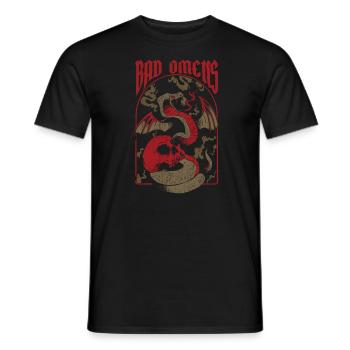 Schlechte Vorzeichen Schlange und �del schlecht - Männer T-Shirt - Schwarz - Vorne - AI Model Male 178 light (178cm)