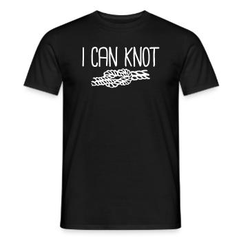 Ich kann Scout Scouting Camping Troop Knot Scout k - Männer T-Shirt - Schwarz - Vorne - AI Model Male 178 light (178cm)