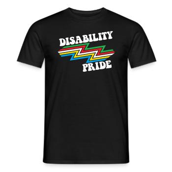 Behinderung Pride Month Awareness Disability Flagg - Männer T-Shirt - Schwarz - Vorne - AI Model Male 178 light (178cm)