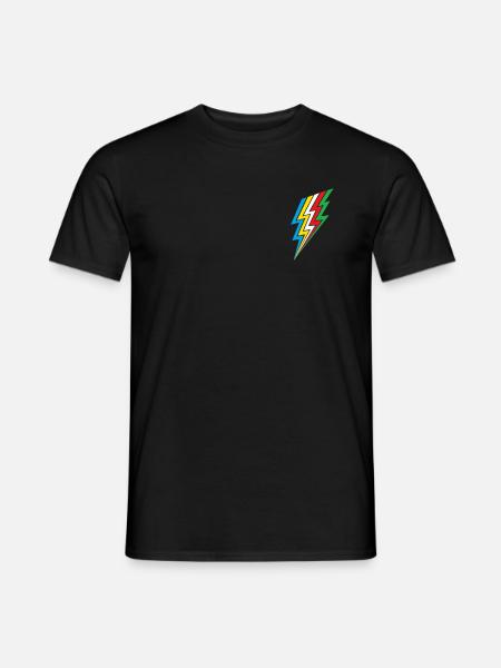 Behinderungsflaggen -Blitzbehinderung Stolz - Männer T-Shirt - Schwarz