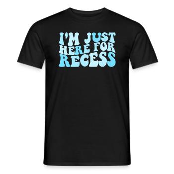 Ich bin nur hier f�r die Pause lustig zur�ck zu de - Männer T-Shirt - Schwarz - Vorne - AI Model Male 178 light (178cm)