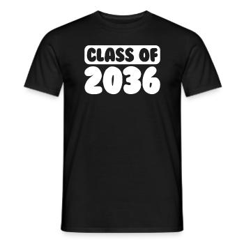 Class of 2036 back to school kindergarten teacher - Men's T-Shirt - black - Front - AI Model Male 178 light (178cm)