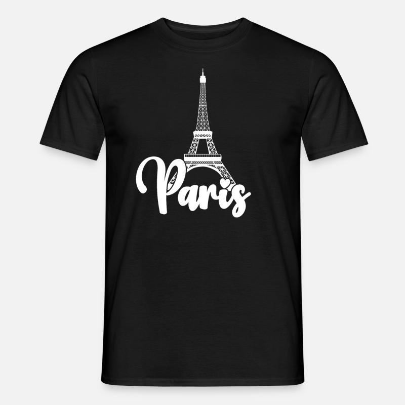 Paris Eiffelturm Frankreich Liebe Paris Urlaub - Männer T-Shirt - Schwarz