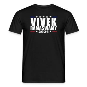 Vivek Ramaswamy 2024 President Vivek 24 Vivek 2024 - Men's T-Shirt - black - Front - AI Model Male 178 light (178cm)
