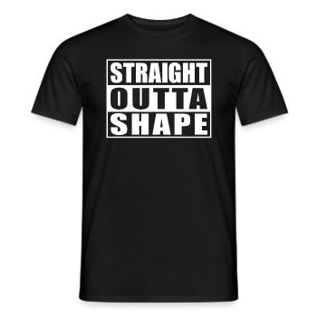 Straight from the gym workout from the For - Men's T-Shirt - black - Front - AI Model Male 178 light (178cm)