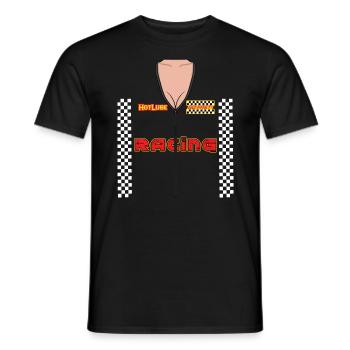 Rennkostümformel Racer -Rennkostüm für Frauen - Männer T-Shirt - Schwarz - Vorne - AI Model Male 178 light (178cm)