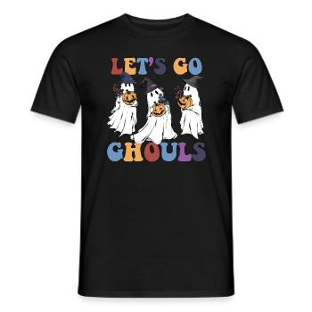 Lass uns Ghule gehen, lustige Halloween -Mädchen g - Männer T-Shirt - Schwarz - Vorne - AI Model Male 178 light (178cm)