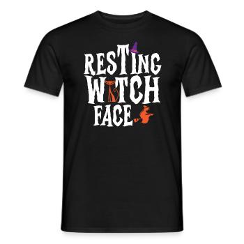 Ruhestand der Hexengesicht der Ruhestand von Fraue - Männer T-Shirt - Schwarz - Vorne - AI Model Male 178 light (178cm)