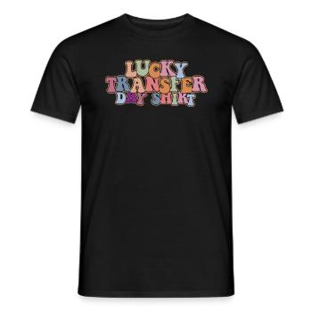 Lucky Transfer Day In -vitro -Fertilisation IVF - Männer T-Shirt - Schwarz - Vorne - AI Model Male 178 light (178cm)