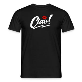 Ciao Italienisch Hallo Auf Wiedersehen besuchen Si - Männer T-Shirt - Schwarz - Vorne - AI Model Male 178 light (178cm)
