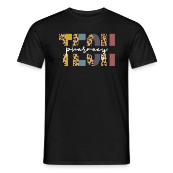 Pharmazie Tech Cheetah Frauen Apotheken Techniker - Männer T-Shirt - Schwarz - Vorne - AI Model Male 178 light (178cm)