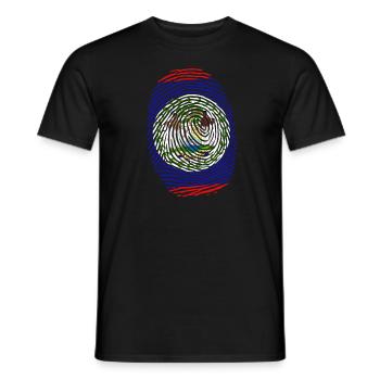 Es ist in meiner DNA Belize Fingerabdruck Belizean - Männer T-Shirt - Schwarz - Vorne - AI Model Male 178 light (178cm)