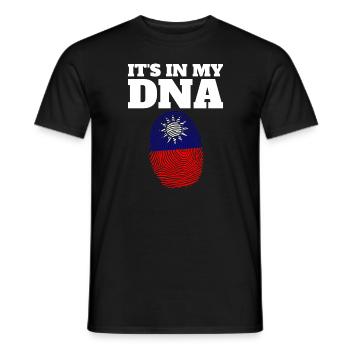 Es ist in meiner DNA Taiwan Fingerabdruck Taiwanes - Männer T-Shirt - Schwarz - Vorne - AI Model Male 178 light (178cm)