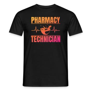 Pharmazie -Techniker Geschenk Frauen Apotheke Tech - Männer T-Shirt - Schwarz - Vorne - AI Model Male 178 light (178cm)