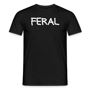 Wilder lustiger wild wiler Mann Wildfrau Wildes Ki - Männer T-Shirt - Schwarz - Vorne - AI Model Male 178 light (178cm)