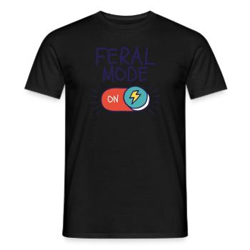 Wildmodus auf lustigen sarkastischen wilden Wildmo - Männer T-Shirt - Schwarz - Vorne - AI Model Male 178 light (178cm)