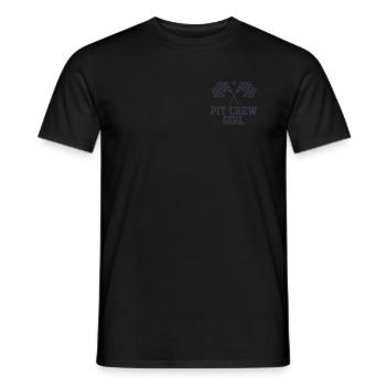 Pit -Crew Girl Racing Enthusiast Racer Geburtstag - Männer T-Shirt - Schwarz - Vorne - AI Model Male 178 light (178cm)