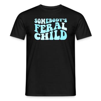 Jemandes wildes Kind lustiges Kindeswälzkindjemand - Männer T-Shirt - Schwarz - Vorne - AI Model Male 178 light (178cm)