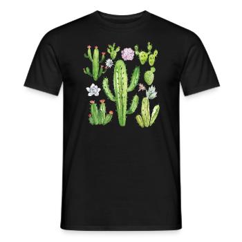 Kaktus und Sukkulenten Liebhaber Kaktus Pflanze Su - Männer T-Shirt - Schwarz - Vorne - AI Model Male 178 light (178cm)