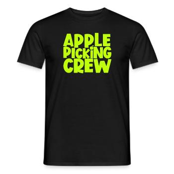 Apple Picking Crew Apple Picking Day Apple Picking - Männer T-Shirt - Schwarz - Vorne - AI Model Male 178 light (178cm)