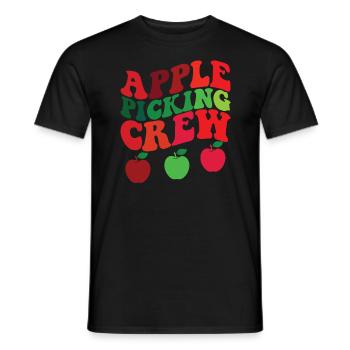 Apple Picking Crew Apple Orchard Apple Picking - Männer T-Shirt - Schwarz - Vorne - AI Model Male 178 light (178cm)